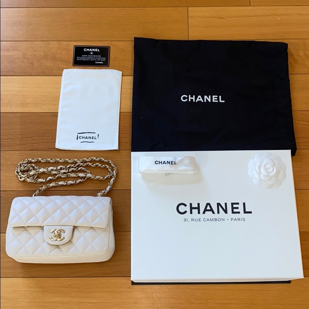 Chanel mini rectangle classic flap handbag